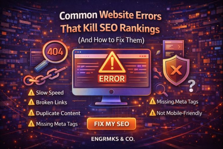 Common Website Errors That Kill SEO Rankings