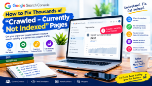How to fix thousands of crawled currently not indexed pages in Google Search Console