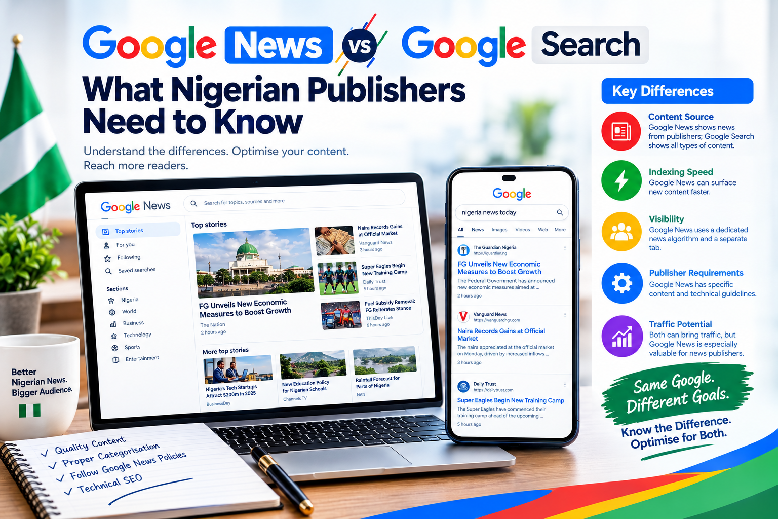 Google News vs Google Search What Nigerian Publishers Need to Know