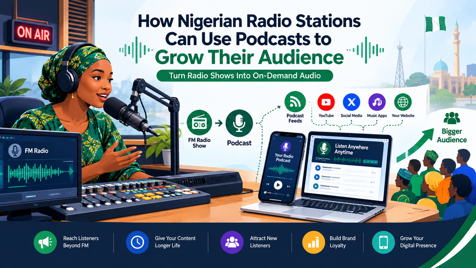 How Nigerian Radio Stations Can Use Podcasts to Grow Their Audience