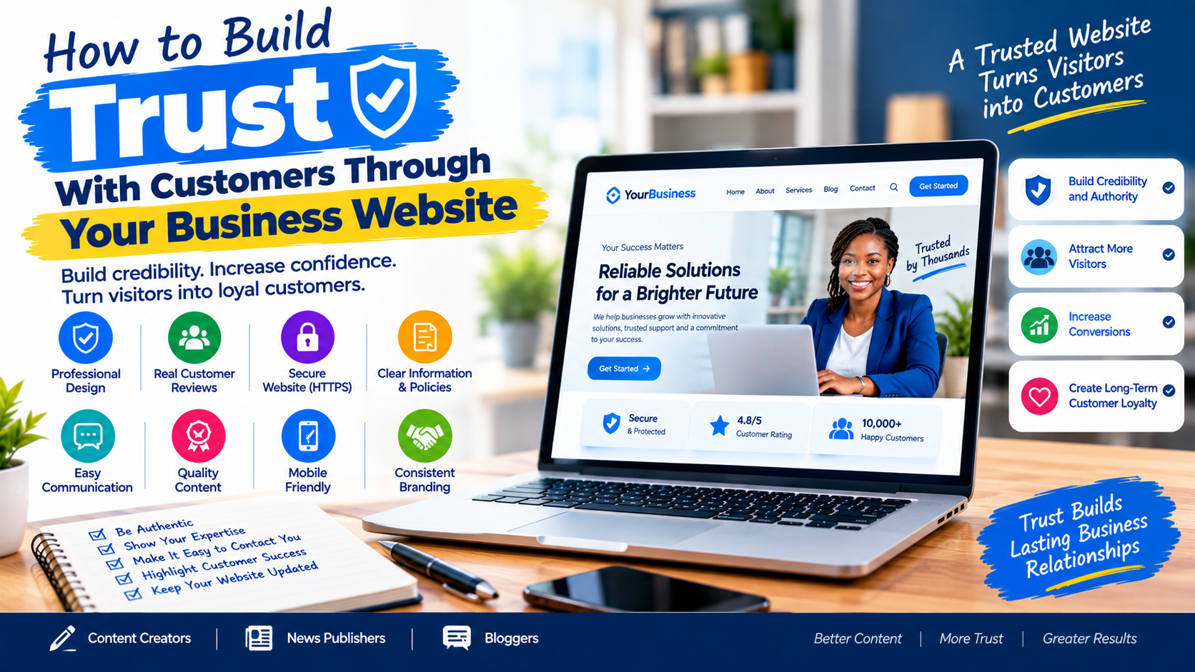 How to Build Trust With Customers Through Your Business Website