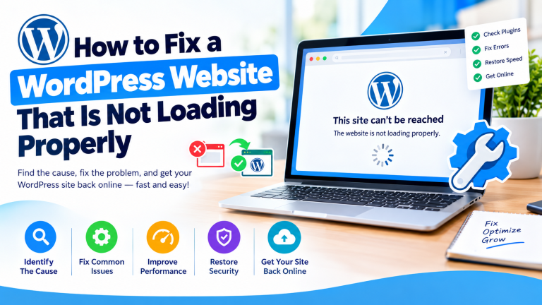 How to Fix a WordPress Website That Is Not Loading Properly