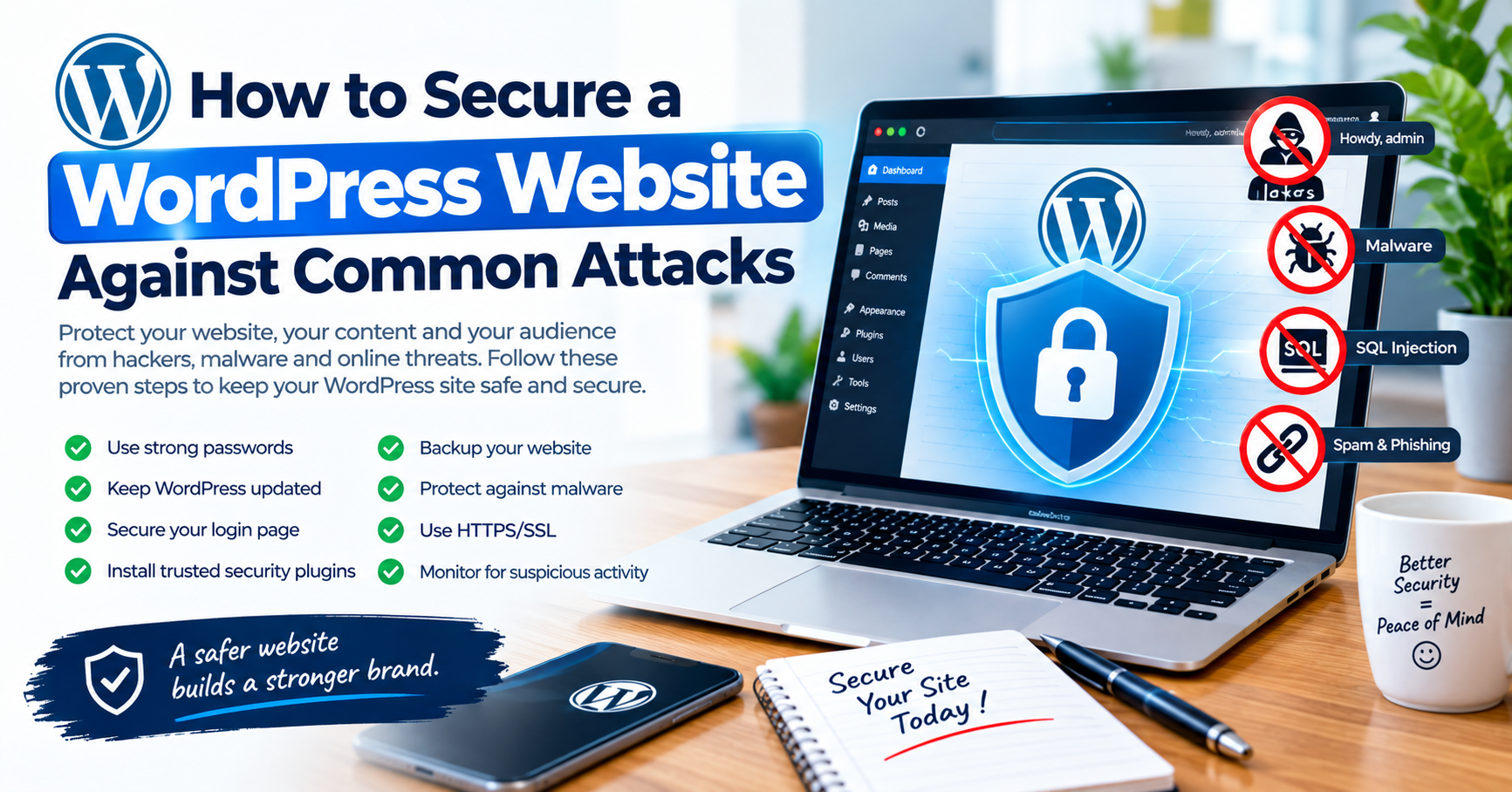 How to Secure a WordPress Website Against Common Attacks