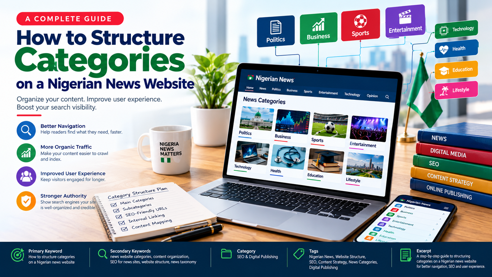 How to Structure Categories on a Nigerian News Website