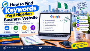 Keyword research for a Nigerian business website.