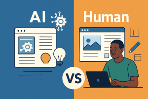 Website Design AI vs Human — Which is Better for Your Business