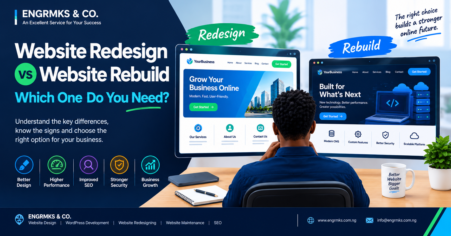 Website Redesign vs Website Rebuild Which One Do You Need