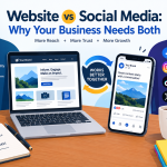 Websites and Social Media Together
