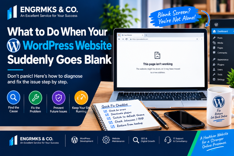 What to Do When Your WordPress Website Suddenly Goes Blank