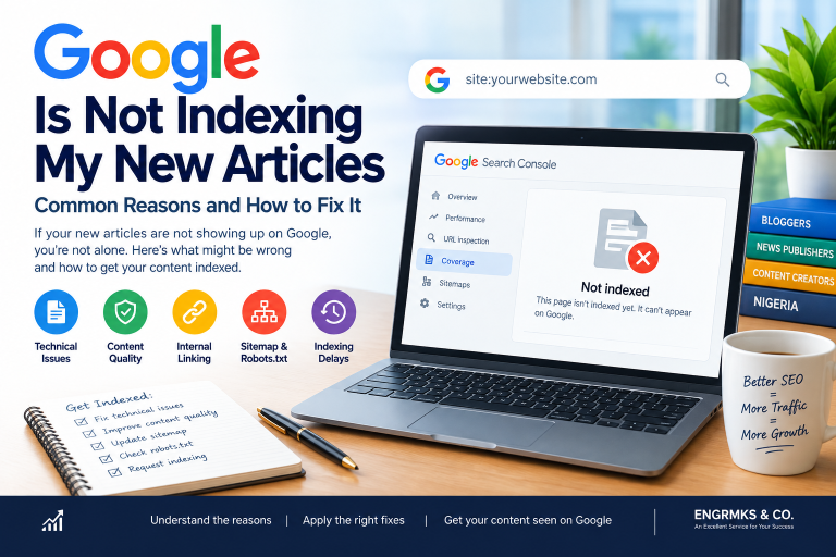 Why Google Is Not Indexing My New Articles