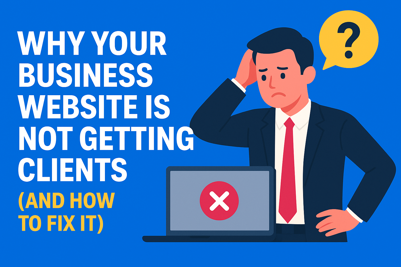 Why Your Business Website Isn’t Getting Clients (And How to Fix It in 2025)