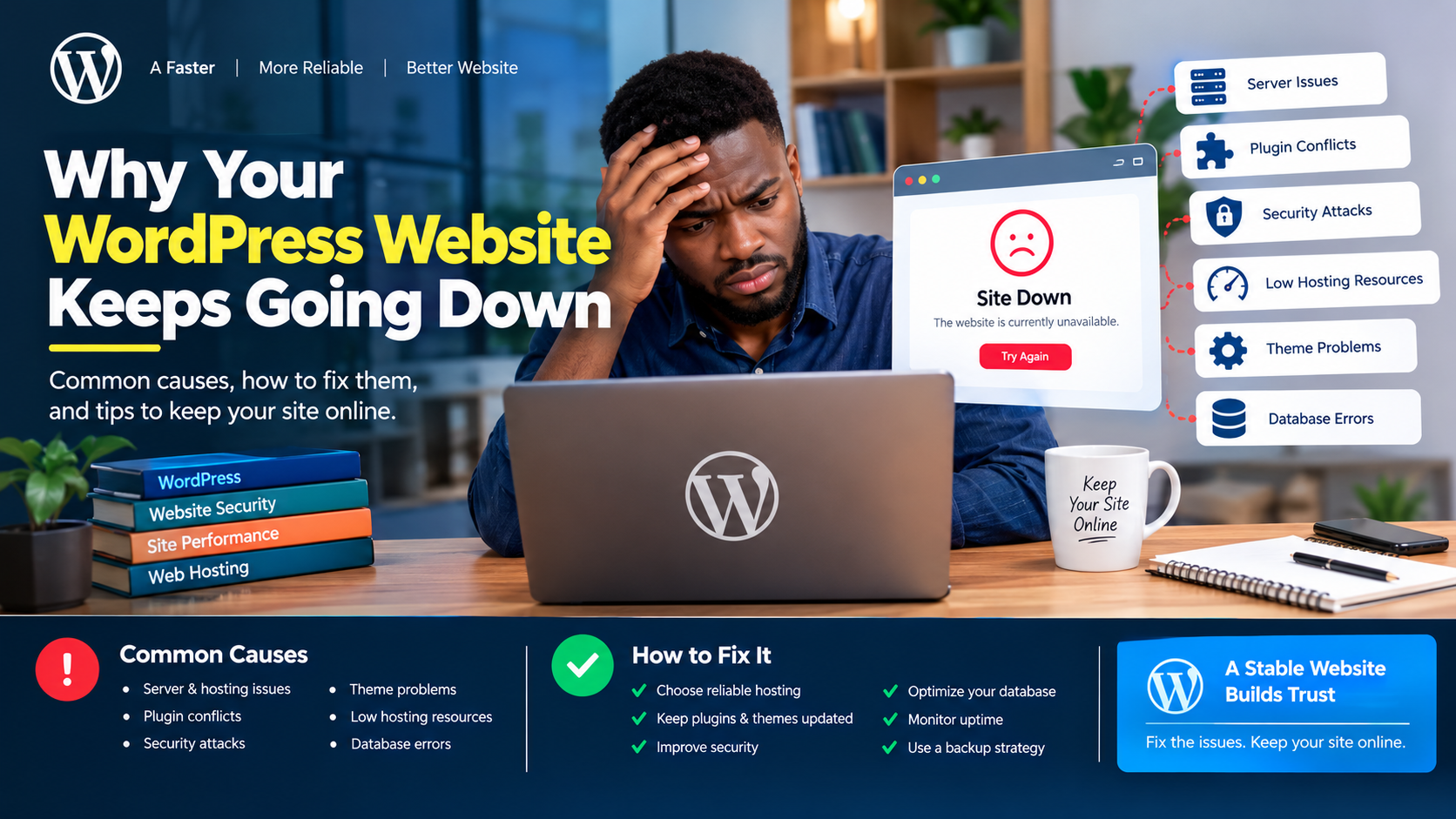 Why Your WordPress Website Keeps Going Down