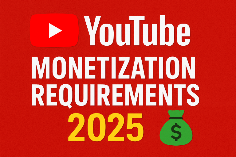 YouTube monetisation requirements in 2025