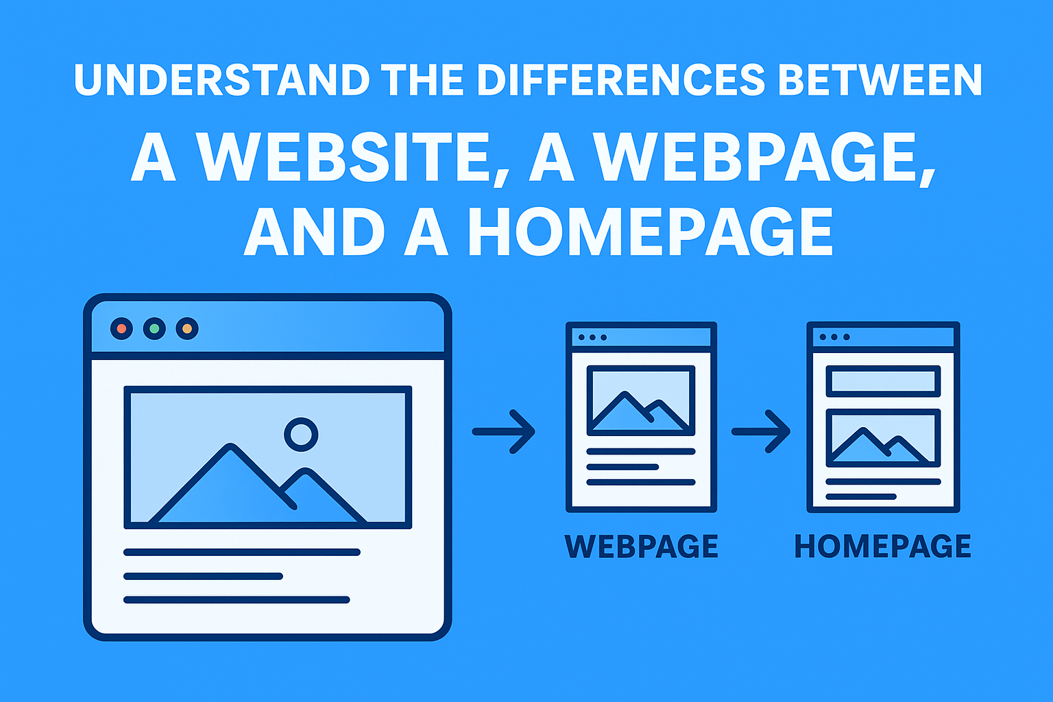 Website vs webpage vs homepage