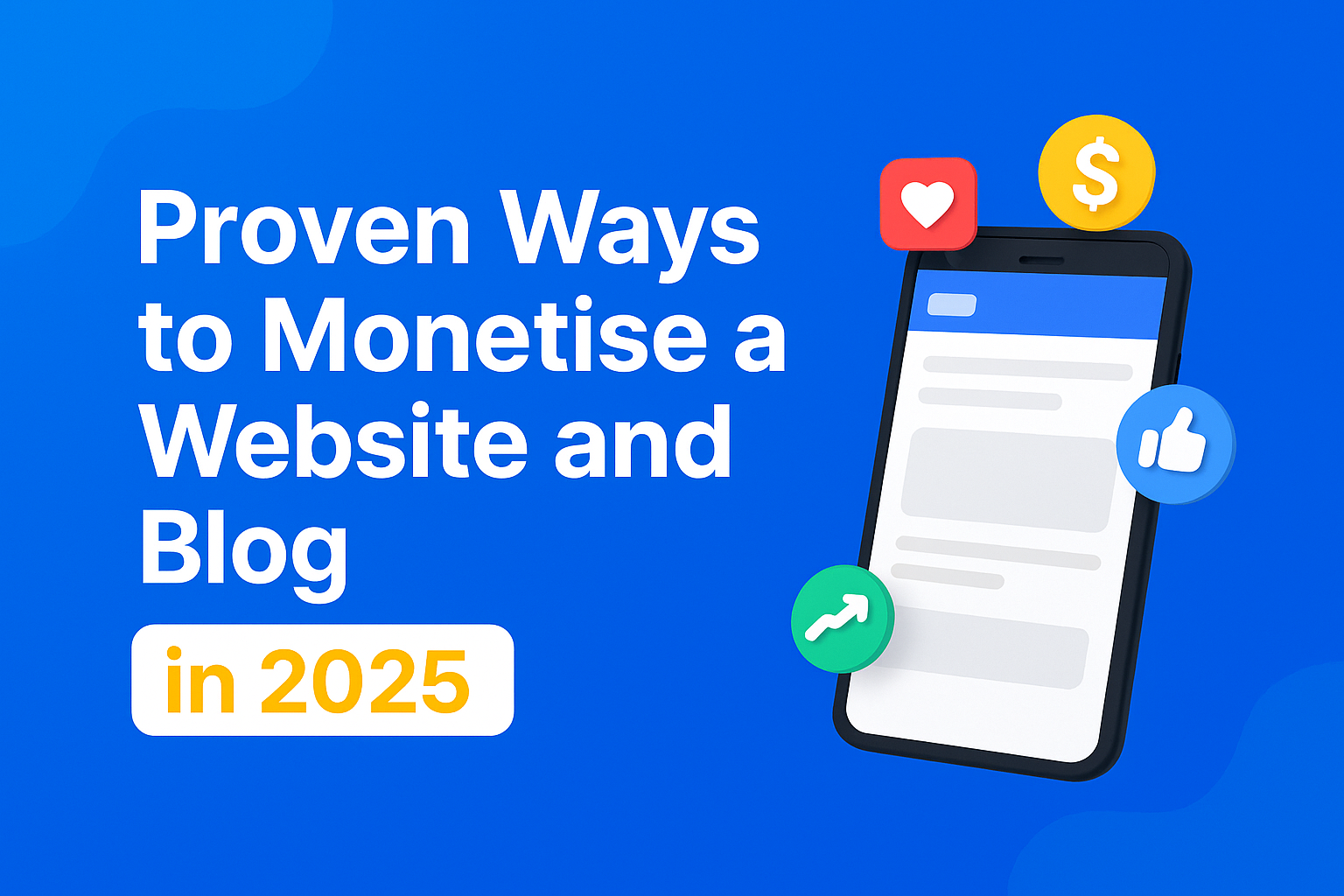 monetise a website and blog