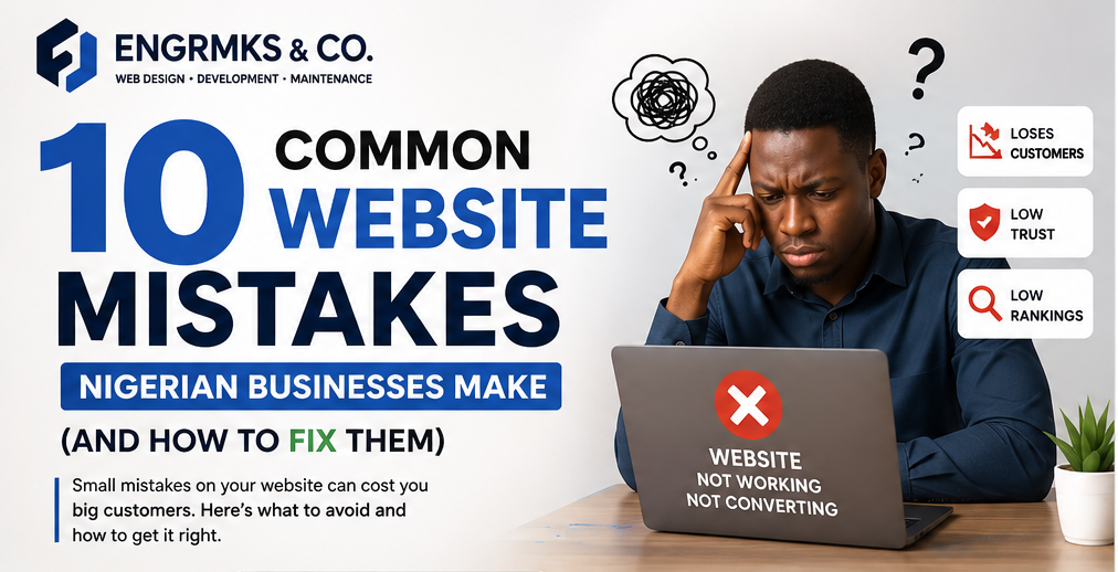 website mistakes Nigerian businesses